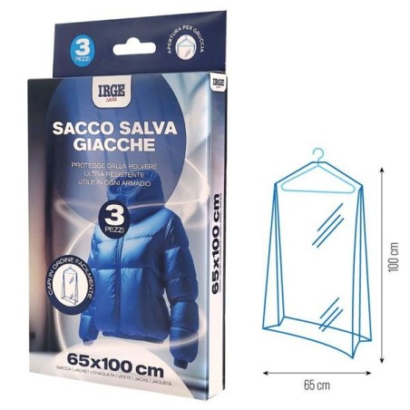 Sacco salva giacche 65x100 3 pz BOX | Starclean