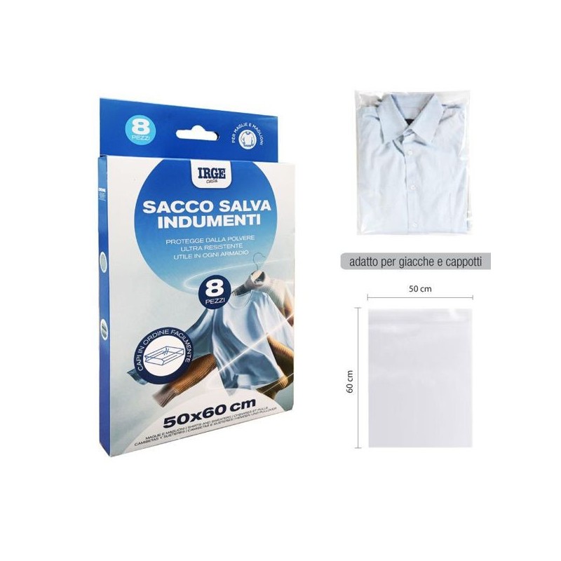 Sacco salva indumenti 50x60 8pz | Starclean