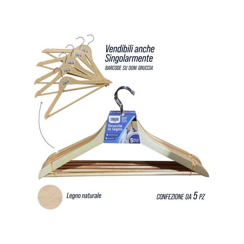 Ometti legno 5pz | Starclean