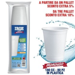 Bicchieri acqua bianchi 80pz 180cc | Starclean