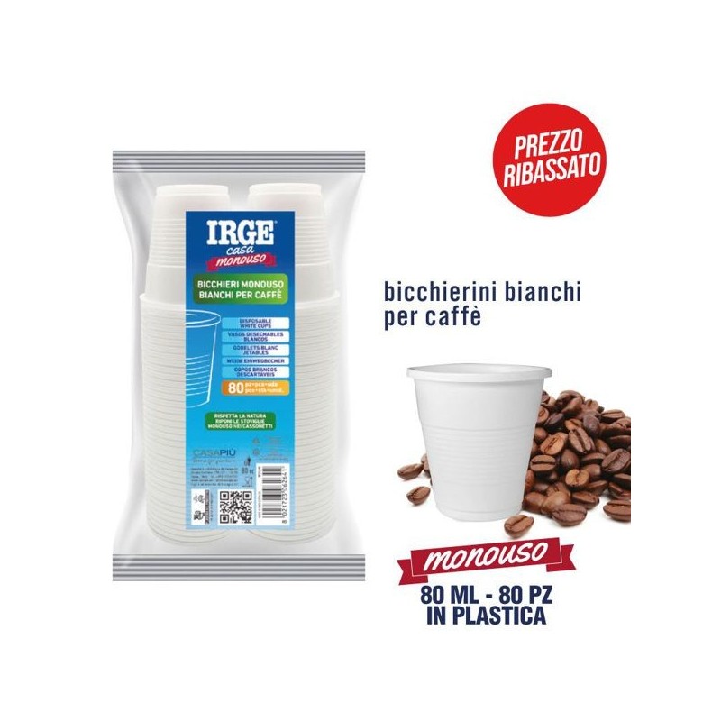 Bicchierini caffe' bianchi 80cc 80pz | Starclean