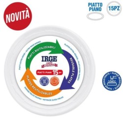 Piatti piani bianchi 22cm 15pz | Starclean
