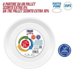 Piatti riutilizz. piani 25pz D22 | Starclean