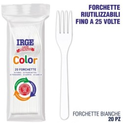Forchetta PP bianco 20 pz | Starclean