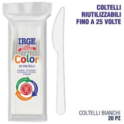 Coltello PP bianco 20 pz | Starclean
