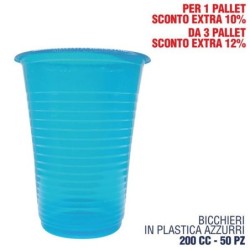 Bicchieri azzurro baby 200cc 50pz | Starclean