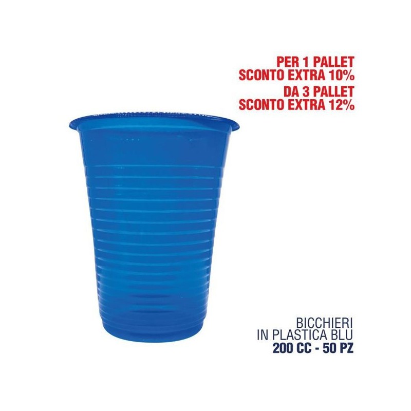 Bicchieri BLU 200cc 50pz | Starclean