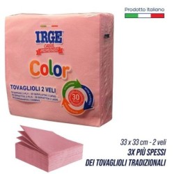 Tovagliolo 2V 33x33 rosa 30pz | Starclean