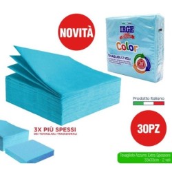 Tovagliolo 2V 33x33 azzurro 30pz | Starclean
