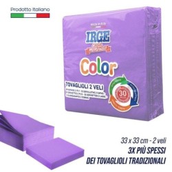 Tovagliolo 2V 33x33 viola 30 pz | Starclean