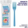 Forchetta PP azzurro baby 20 pz | Starclean