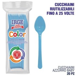 Cucchiaino PP azzurro baby 20 pz | Starclean