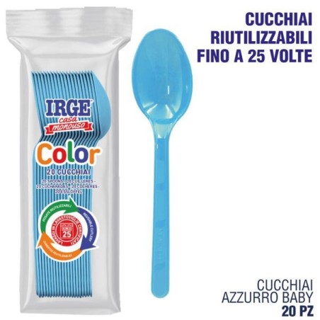Cucchiaio PP azzurro baby 20 pz | Starclean