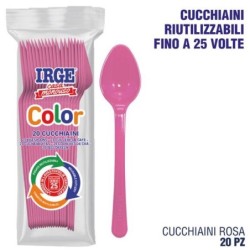 Cucchiaino PP rosa 20 pz | Starclean