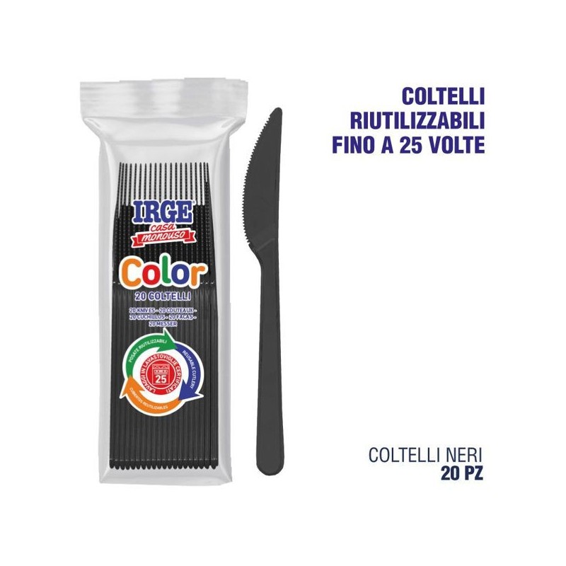 Coltello PP nero 20 pz | Starclean
