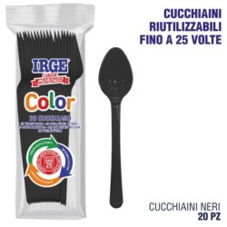 Cucchiaino PP nero 20 pz | Starclean