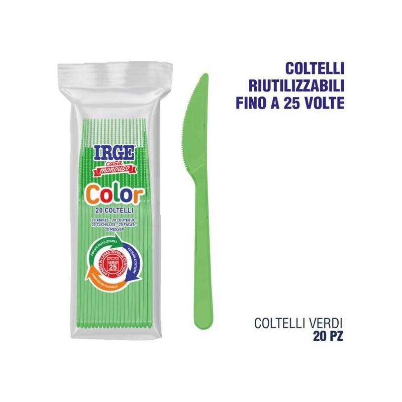 Coltello PP verde 20 pz | Starclean