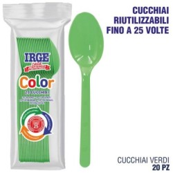 Cucchiaio PP verde 20 pz | Starclean