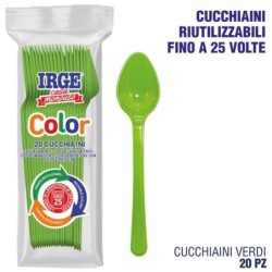 Cucchiaino PP verde 20 pz | Starclean