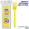 Forchetta PP giallo 20 pz | Starclean