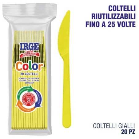 Coltello PP giallo 20 pz | Starclean