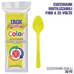 Cucchiaino PP giallo 20 pz | Starclean
