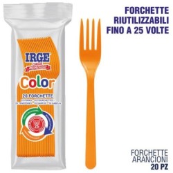 Forchetta PP arancione 20 pz | Starclean