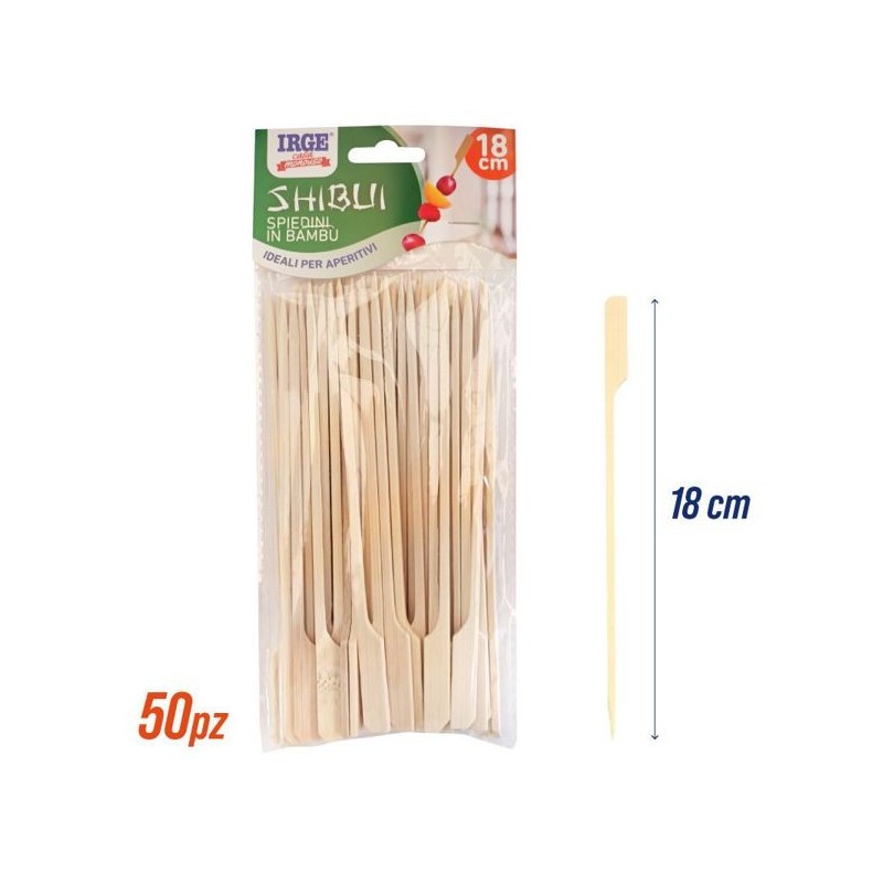 Spiedini bamboo grandi 50pz 18cm | Starclean
