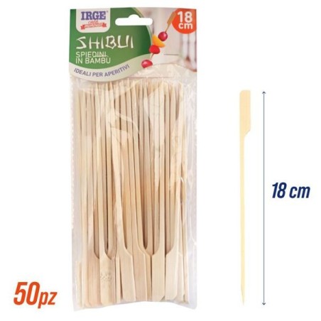 Spiedini bamboo grandi 50pz 18cm | Starclean