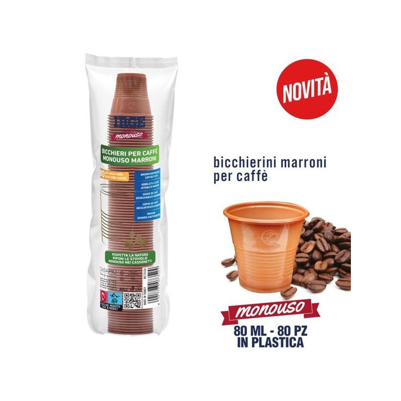 Bicchierini caffe' brown 80cc 80pz | Starclean