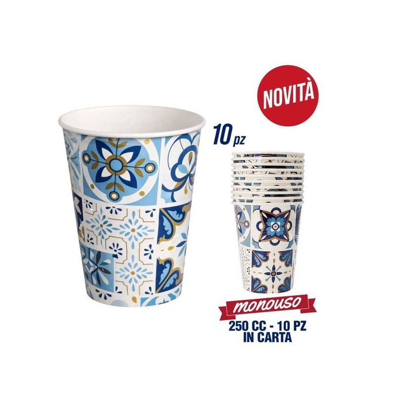 Bicchieri 10 pz maiolica | Starclean