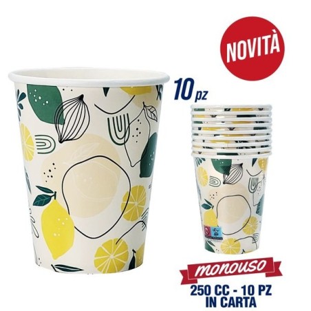 Bicchieri 10 pz limoni | Starclean