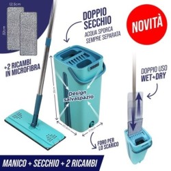 MOP piatto autopulente con 2 secchi | Starclean