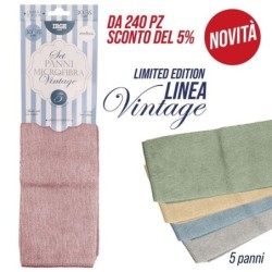 Panno microfibra 5pz 30x35cm vintage | Starclean
