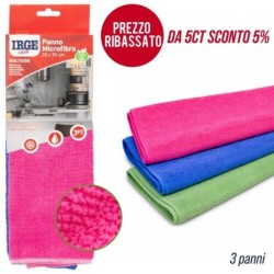 Panno microfibra IRGE 3pz 30x30cm | Starclean
