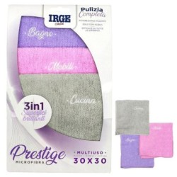 Panno 3pz con ricamo 30x30cm | Starclean