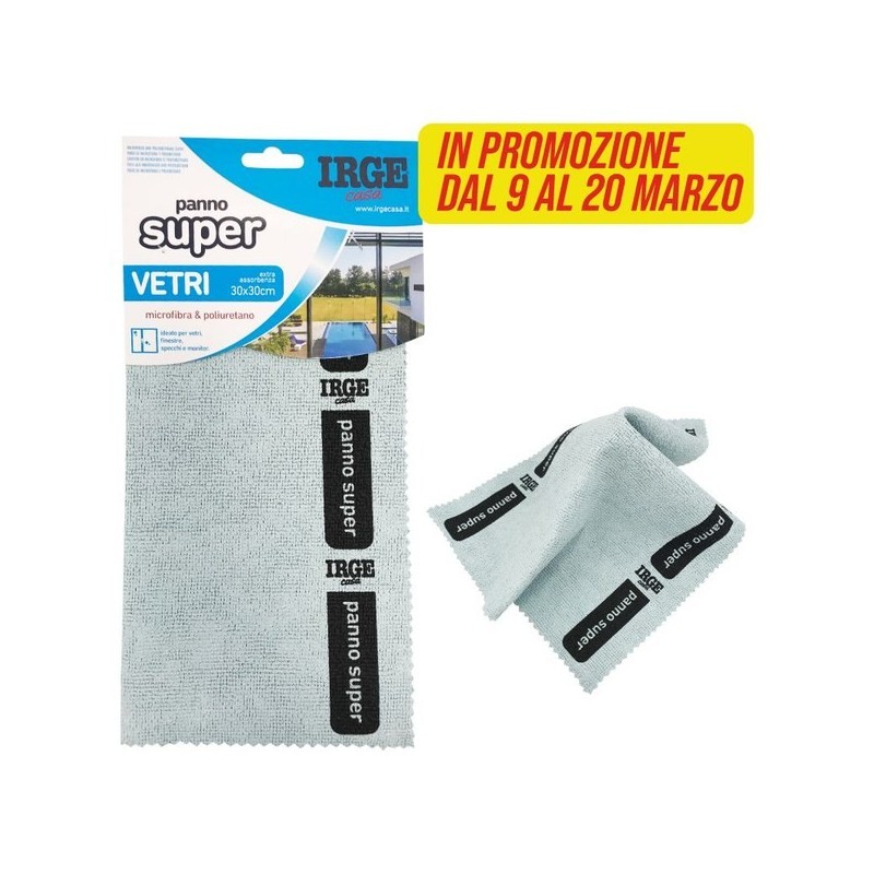 Panno super IRGE 30x30cm vetri | Starclean