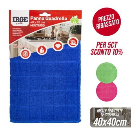 Panno quadrello microfibra.40x40cm | Starclean