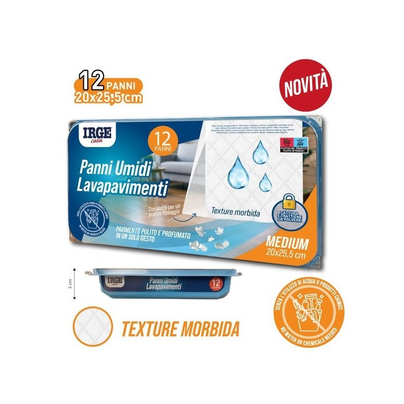 Panni pavimenti umidi 12pz 20x25c | Starclean