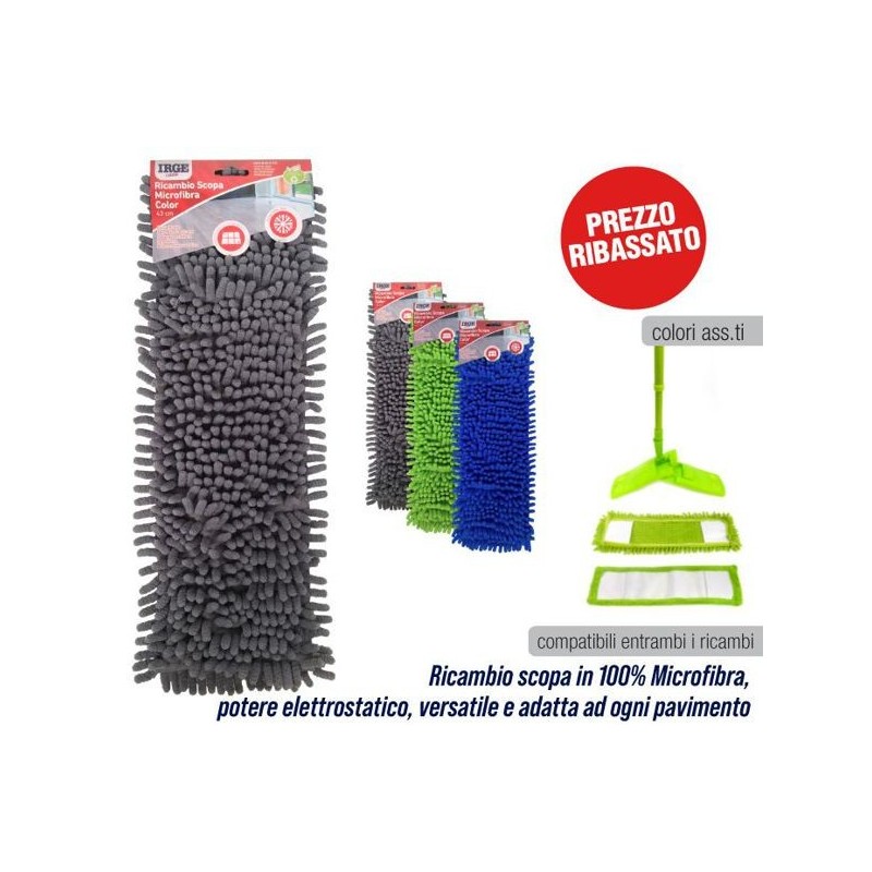 Scopa microfibr IRGE color ricambio | Starclean