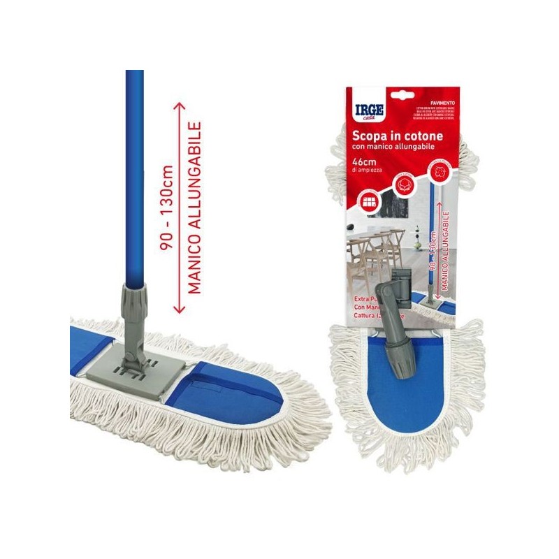 Scopa cotone con manico allungabile | Starclean