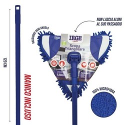 Scopa microfibra triangolare con mani | Starclean