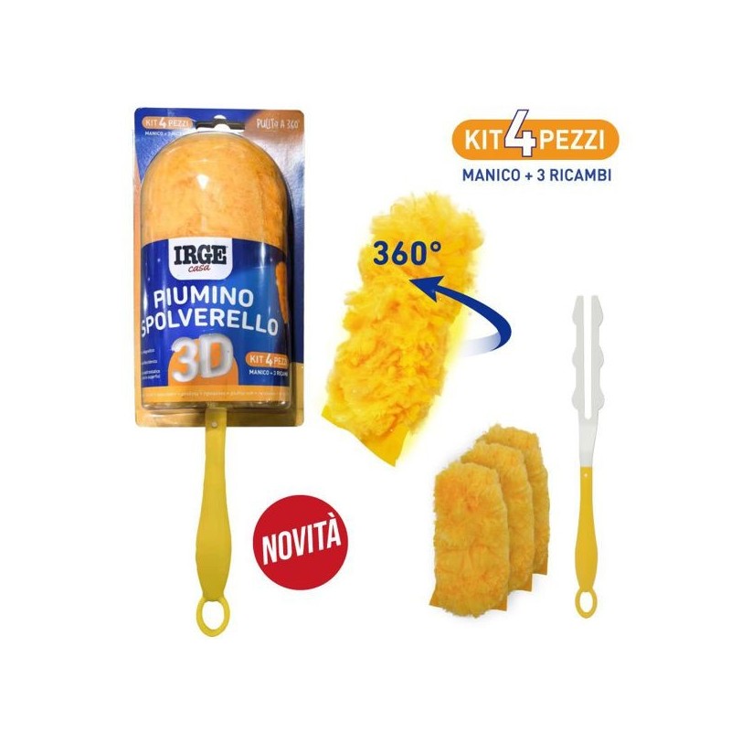 Piumino spol.3d kit4pz (1manico+3ric | Starclean