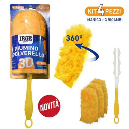 Piumino spol.3d kit4pz (1manico+3ric | Starclean