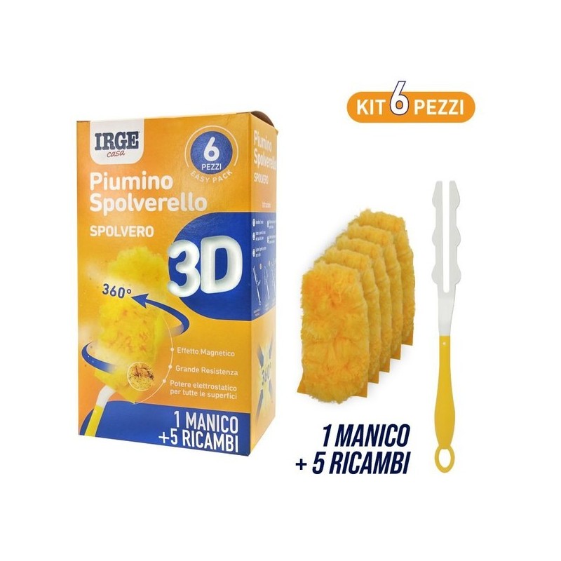 Spolverello 3D 5ricambi+manichetto | Starclean