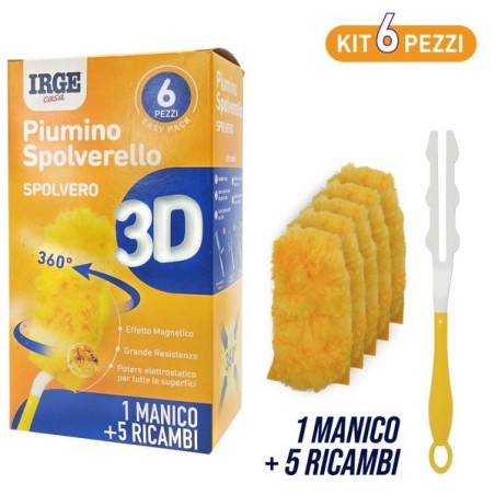 Spolverello 3D 5ricambi+manichetto | Starclean