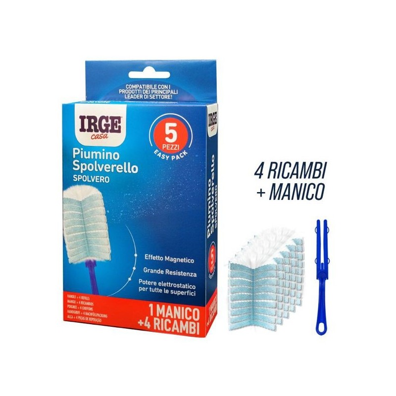 Spolverello piumino 4 ricambi+man | Starclean