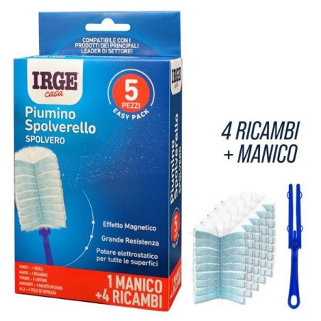 Spolverello piumino 4 ricambi+man | Starclean