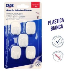 Ganci adesivi plastica 5pz rettangol | Starclean