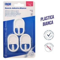 Ganci adesivi plastica 3pz classico | Starclean